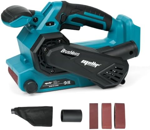 Upgraded Cordless Brushless Belt Sander Compatible with Makita 18V Battery