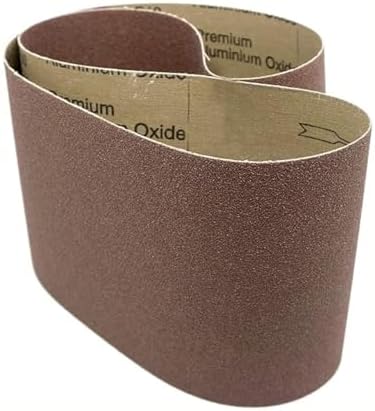 Benchmark Abrasives 6” x 48” Aluminum Oxide Sanding Belts for Grinding Deburring Polishing Rust Removal on Metal, Stainless Steel, and Carbon Steel, Use with Belt Disc Sander (2 Pack) - (240 Grit)