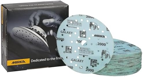 Mirka Galaxy Multifit Sandpaper 6 inch Grit 2000 50 Discs