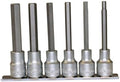 Teng Tools 6 Piece 1/2 Inch Drive 100mm Long Metric Hex Bit Socket Set (5mm - 12mm) - M1211