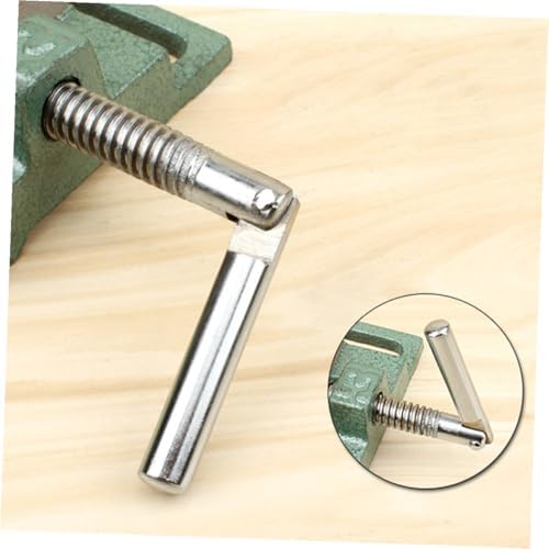 Mikikit 5-inch Cast Iron Drill Press Vise Table Vise Bench Clamp for Woodworking Milling and Drilling Machines, Small Workholding Device for Workshop Use