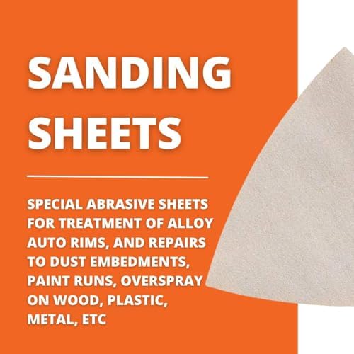 Fein Super-Soft Sanding Sheets for Alloy Rims & Repairs, 400 Grit