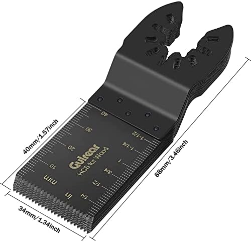 100Pcs Wood Oscillating Multitool Blades Quick Release Saw Blades Kit