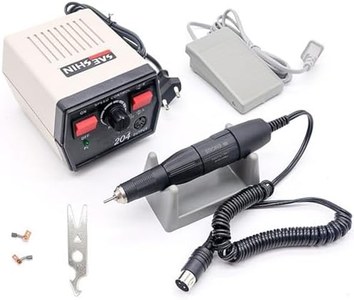35K RPM Micromotor Polisher with Micro Motor Handle, Micromotor for Jewelry,Ceramics,Silicone,Glasswork,Woodcarving (204, 102L)