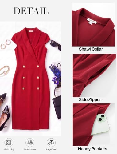 GRACE KARIN Women's Work Bodycon Dresses Business Casual Formal Outfit