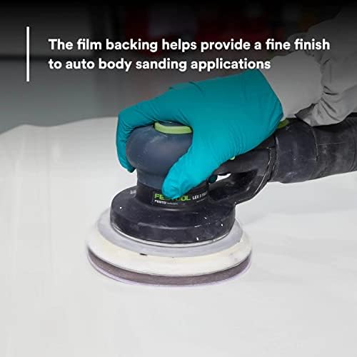 3M Hookit Finishing Film Abrasive Disc, 260L, 00970, 6 in, P800