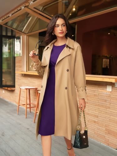 GRACE KARIN Women's Cap Sleeve Bodycon Work Business Office Midi Dress