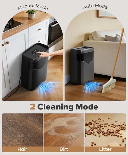 LyriFine Electric Spin Scrubber Full-Body IPX7 Waterproof & 20Kpa Suction Pro Touchless Vacuum Automatic Dustpan