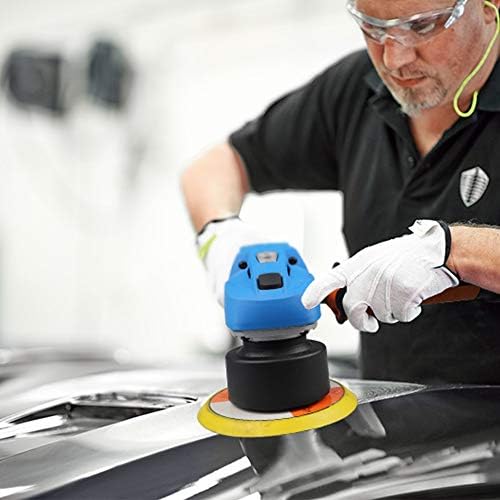 NEWONE 20V Cordless Round Orbital Polisher, Dual Action Buffer, 5-Inch, 6 Variable Speeds, Anti-vibration Handle, Car Sanding Polishing Waxing, 4.0Ah Battery and Fast Charger