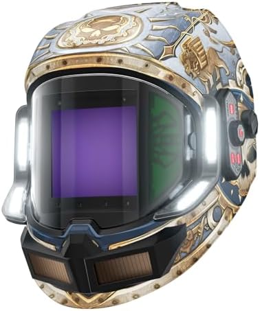 ANDELI Auto Darkening Welding Helmet with Light,Upgraded Solar Powered