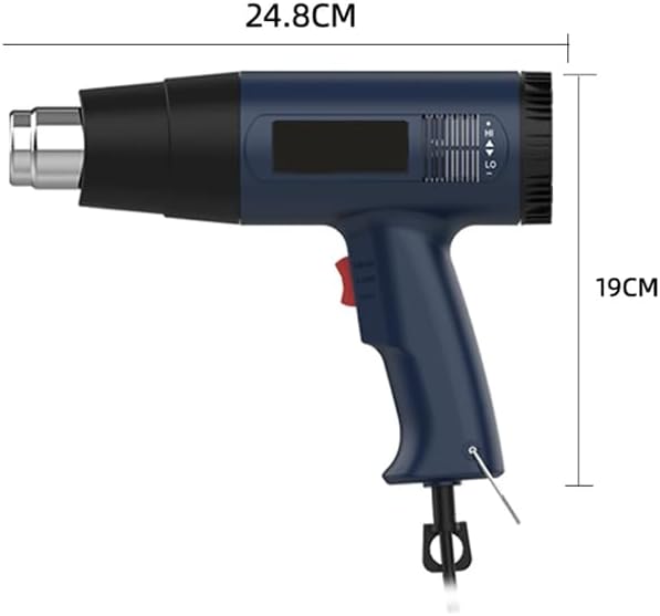 Portable Heat Gun 2500W 110V/220V Temperatures Adjustable Electric Heat Gun Can Be Applied in Soldering, Welding PVC