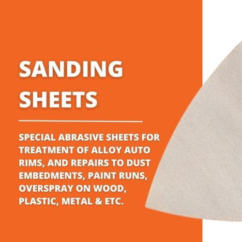 Fein Super-Soft Sanding Sheets for Alloy Rims & Repairs, 500 Grit