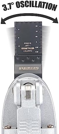 Genesis Oscillating Tool 3.5 Amp Oscillating Multi Tool with 3.7° Oscillation Angle, 6 Variable-Speeds with 16-Piece Accessory Set, Storage Box, Carrying Bag, and 2 Year Warranty (GMT35T)