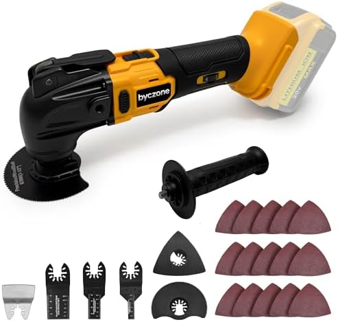 Oscillating Multi Tools for DeWalt 20V Max Battery, Cordless Multitool with 6 Variable Speed 8,500-21,000 RPM, 23PCS Sanding and Cutting Oscillating Tool [Tool Only]