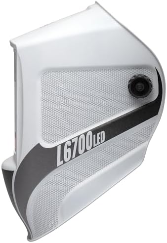 Eastwood L6700 Large View MIG TIG Auto Darkening Welding Helmet Matte White with LED Light