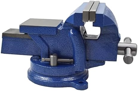 munirater Heavy Duty Bench Vise 6 Inch with Anvil 360 Degree Rrotation Locking Base Bench for Clamping Fixing