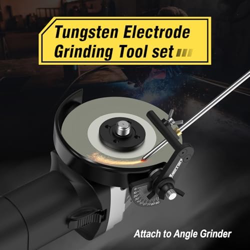 3mirrors 0°-90° Adjustable Tungsten Electrode Sharpener for 4.5" Grinder