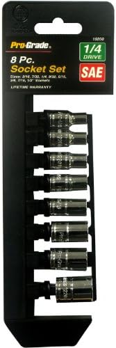Pro-Grade 19200 1/4-Inch Dr. SAE Socket Set, 8-Piece