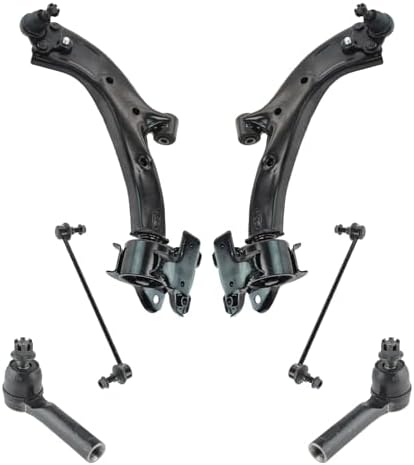 TRQ Front Steering & Suspension Kit Control Arm with Ball Joint Sway Bar