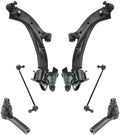 TRQ Front Steering & Suspension Kit Control Arm with Ball Joint Sway Bar