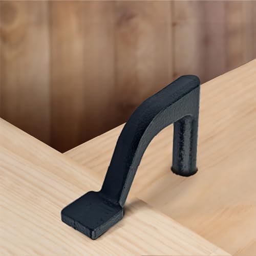 POWERTEC 4PCs Bench Dog Clamp & 8PCs Bench Dogs for 3/4" Bench Dog Hole, 8" Hold Fast Clamps for Woodworking, Fits MFT Work Table, Wood Clamps for Use w/Hammer, Work Bench Accessories (71958)