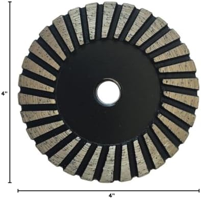 4" Grinding Wheels for Concrete, Granite, and Marble, #40/50 Grit