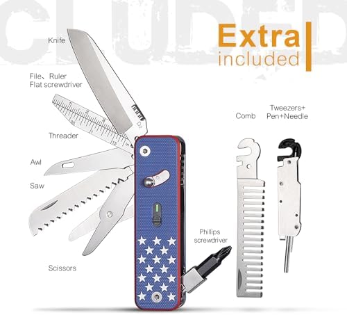 ROXON S503G Flex Companion Tool Modular Design Pocket Tool (US Flag)