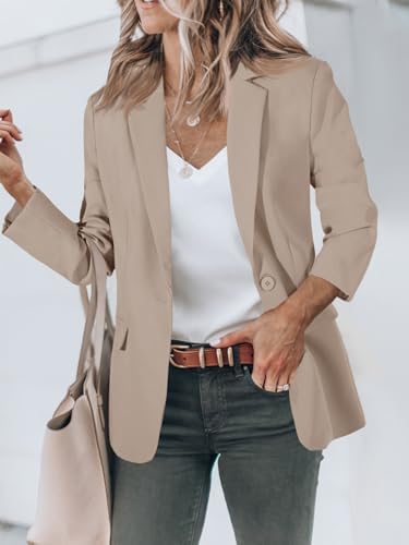 Cicy Bell Womens Casual Blazers Long Sleeve Work Office Suit Jackets Blazer