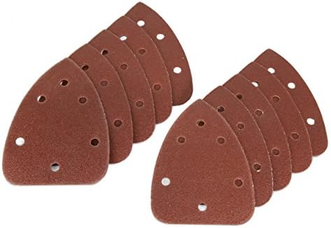 WEN 6301 Electric Detailing Palm Sander and WEN 6301SP100 Detailing Palm Sander 100-Grit Hook & Loop Sandpaper (10 Pack)