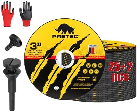 Cut Off Wheels 3 Inch, 27 Pack with Mandrel Kit for Die Grinder