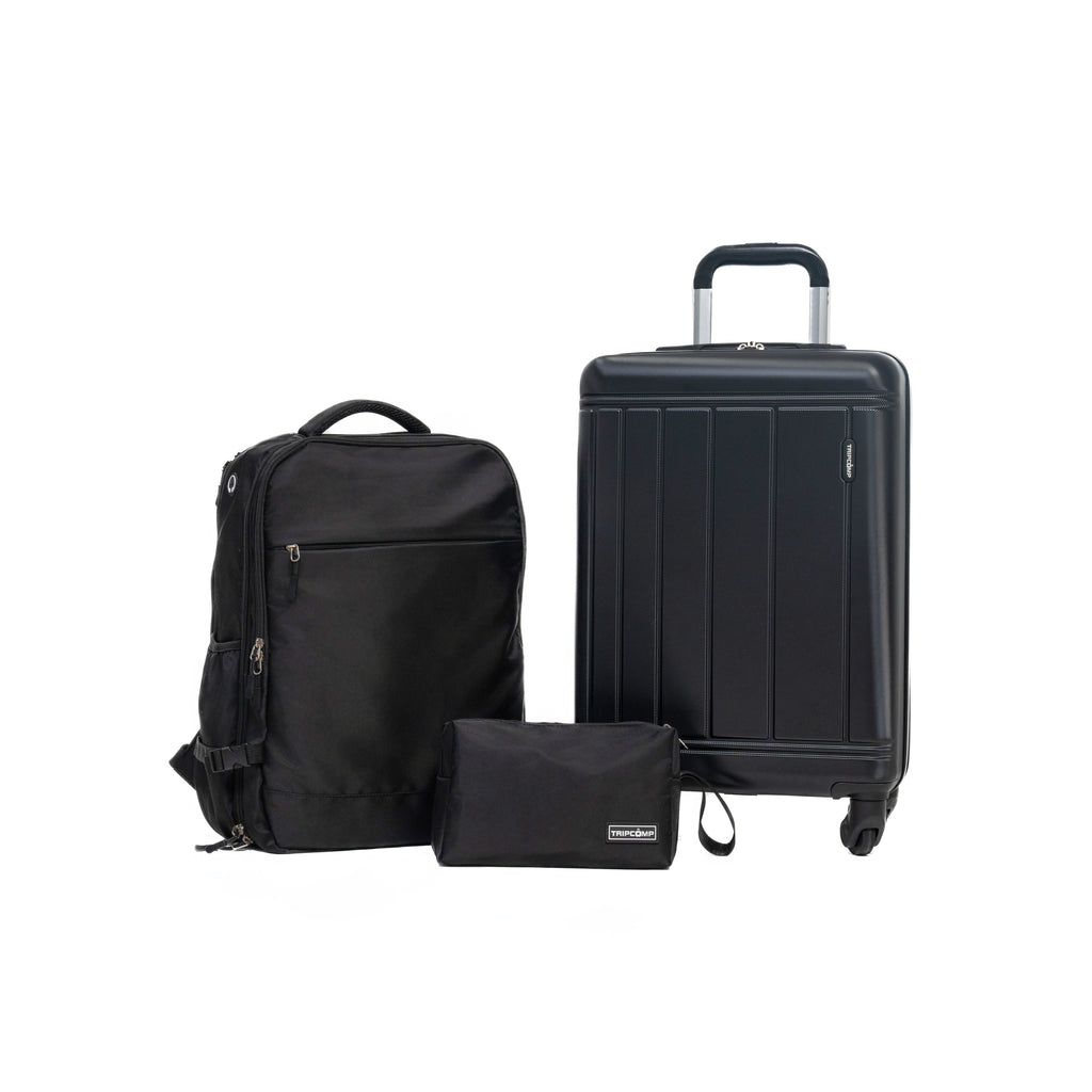 GigaTech 9-Piece Black Luggage Set With TSA Lock