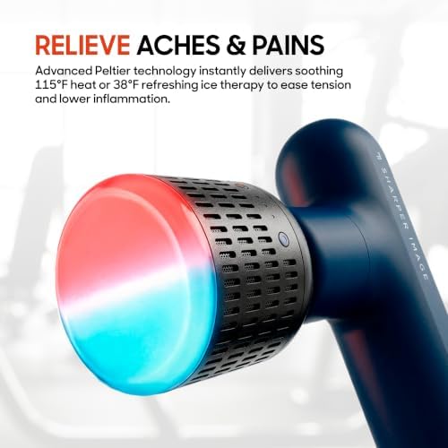 Sharper Image Powerboost Move Heat & Cold Mini Percussion Massage Gun