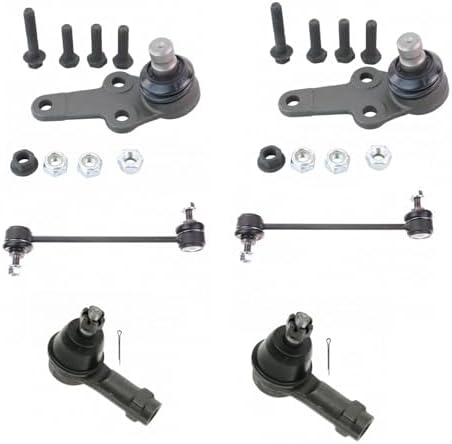 TRQ Front Steering & Suspension Kit Ball Joint Sway Bar Stabilizer Link Tie