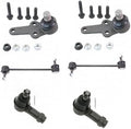 TRQ Front Steering & Suspension Kit Ball Joint Sway Bar Stabilizer Link Tie