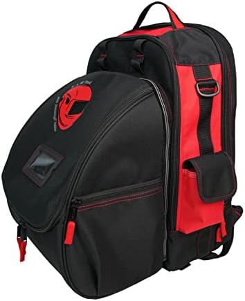 MELOTOUGH Welding Tool backpack Extreme Gear Pack with Large Capacity Helmet Holder Luggage Storage Bag(Red