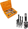 9-Pack Set 2 Boring Head R8 Shank 1/2 Carbide Boring Bar Set Replacement for Bridgeport Milling