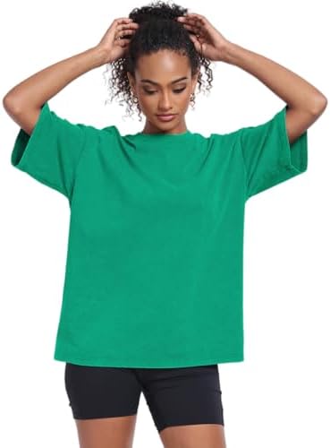 Womens Vintage Oversized T Shirts Acid Washed Baggy Cotton Tee Workout Gym Shirts Boyfriend Short Sleeve Tops