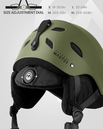 OutdoorMaster Kelvin Ski & Snowboard Helmet Set with RPO Goggles