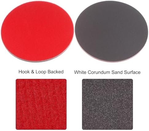 uxcell 12pcs 2000 Grit Sanding Sponge 6" Hook and Loop Sponge Sanding Disc