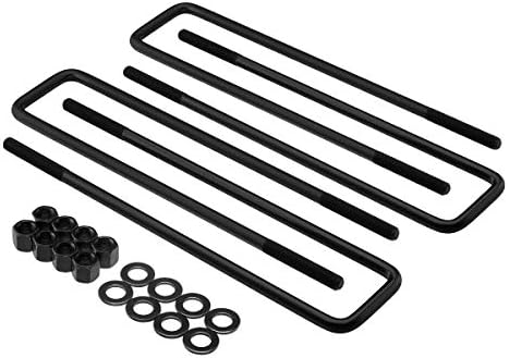 Supreme Suspensions - 4X Heavy-Duty Square Bend U-Bolts for Lifted Applications => 13.5" Long x 3.25" Wide x 5/8" Threads