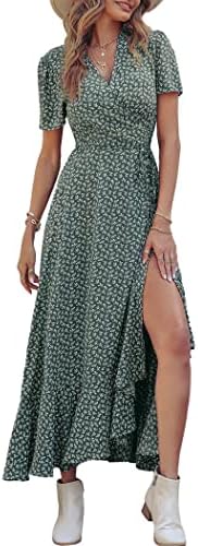 PRETTYGARDEN Women's Boho Floral Summer Maxi Dresses