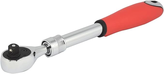 NEIKO 03067A 3/8-Inch-Drive Extendable Ratchet Handle, 72-Tooth Reversible Ratcheting Feature, Extends 8 1/2 to 12 3/8 Inches