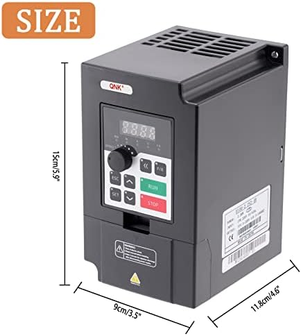 QNK 2.2KW 3HP 220V AC 11A VFD Converter Single to 3 Phase Inverter