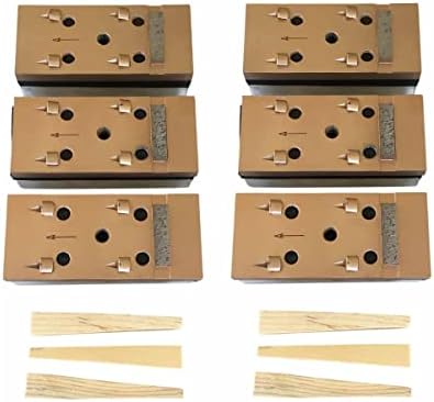 Diamond Grinding Blocks for Concrete Grinding, Set of 6, PCD Segments
