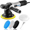 Car Buffer Polisher: 6 Inch Dual Action Orbital Buffer Polisher, 7 amp, 6 Variable Speed 1800-5500 RPM Random Polisher Kit with 4 Buffing Pads for Car Detailing Polishing Waxing DEKOPRO(Gray)
