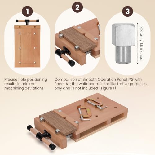 Portable Woodworking Bench Vise, Woodworking Bench Vise Kit, Equipped With 2 G-Type Clamps And Adjustable Limit Blocks, Suitable For Fixing Woodworking Tools In Home Workshops To Process Wood
