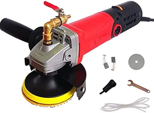 Wet Polisher with 4'' Diamond Polishing Pad Tools Kit, Variable Speeds, 860W/110V Wet Buffer, Low-noise Buffing Machine for Concrete / Stone Countertop, Floor Surface, Marble, Ceramic Tile