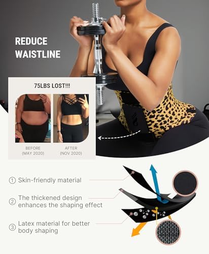 FeelinGirl Waist Trainer for Women Corset Tummy Control Faja Body Shaper