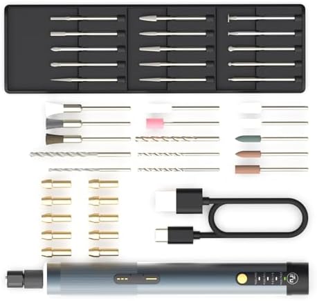 Electric Engraving Pen,Cordless Rotary Tool Kit,Rotary Tool For DIY And Artists,Engraving Tool Set,Gifts For Men,Mini Wood Carving Tools,Engraving Pen for Metal, Wood, Glass And Plastic(40 PCS)