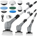 MR.SIGA Electric Spin Scrubber, Cordless Bathroom Scrubber Brush
